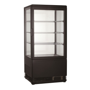 Juoda šaldymo vitrina - 68 L - CombiSteel