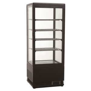 Black Refrigerated Display Case - 98 L - CombiSteel