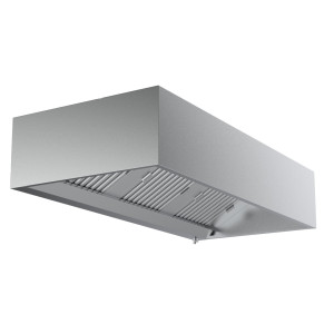 Cubical Hood with LED - Depth 950 - 2400 mm - CombiSteel