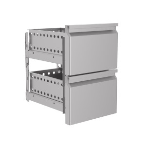 Block 2 Drawers - P 600 mm - CombiSteel