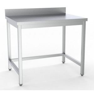 Table Inox avec Dosseret - L 900 x P 700 mm - CombiSteel