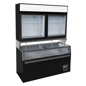 Vitrine Murale et Bahut de Supermarché - 948 L - CombiSteel