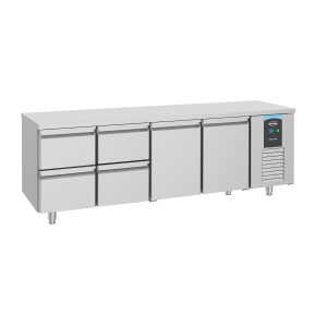 Table Réfrigérée Positive à 2 Portes et 4 Tiroirs - 632 L - CombiSteel