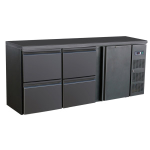 Refrigerated Back Bar with 1 Door and 4 Drawers - 537 L - CombiSteel