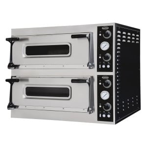Four à Pizza à 2 Chambres - 2 x 4 Pizzas - 400 V - CombiSteel