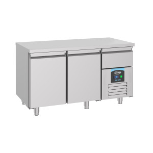 Table Réfrigérée Positive GN 1/1 à 2 Portes - 281 L - CombiSteel