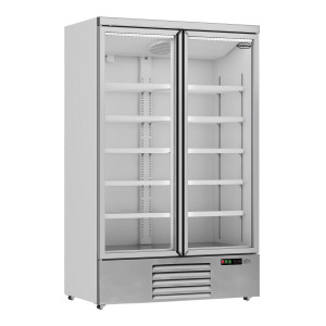 Armoire Réfrigérée Positive Inox - 2 Portes Vitrées - 1000 L - CombiSteel