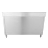 Meuble Plonge 2 Bacs su Atlošu - 1400 x 600 mm - Bakas kairėje - Dynasteel