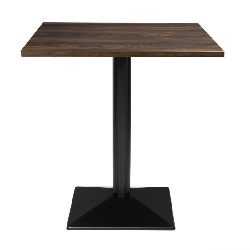 Table Carrée Effet Bois Foncé - 70 x 70 cm - Bolero Table Carrée Effet Bois Foncé - 70 x 70 cm - Bolero