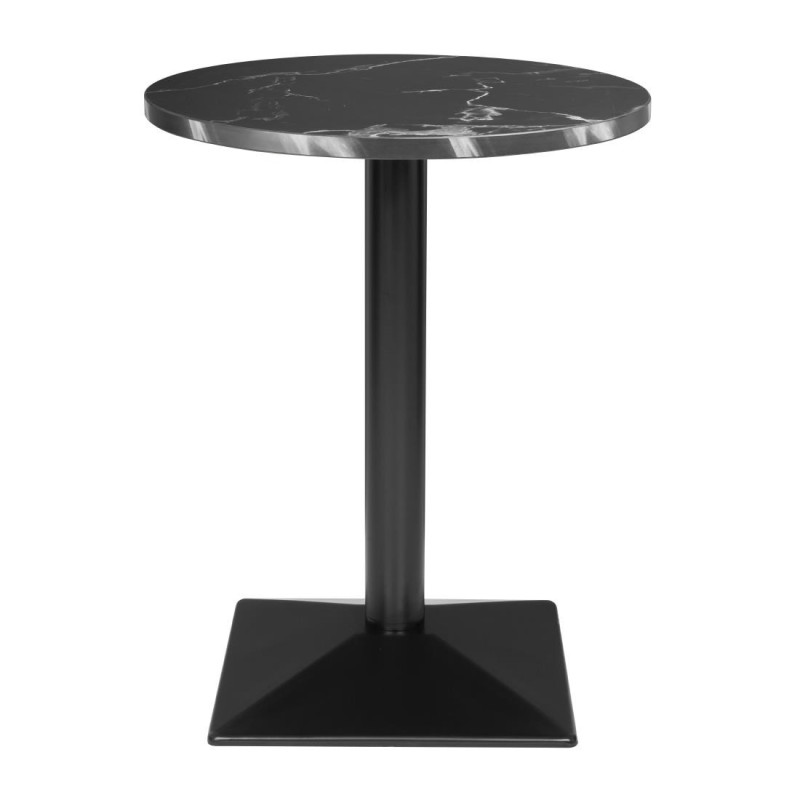 Apvalus stalas Juodo akmens efektas - ⌀ 60 cm - Bolero Apvalus stalas Juodo akmens efektas - ⌀ 60 cm - Bolero