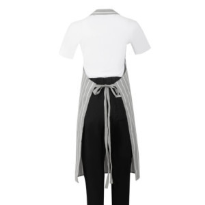 Pilka ir balta dryžuota prijuostė - Whites Chefs Clothing