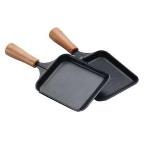 Stačiakampis medinis keptuvėlis raclette'iui