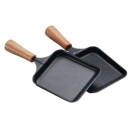Stačiakampis medinis keptuvėlis raclette'iui