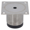 Pied Ajustable AISI 304 ø 1"1/2 - 65 x 65 mm - FourniResto Pied Ajustable AISI 304 ø 1"1/2 - 65 x 65 mm - FourniResto