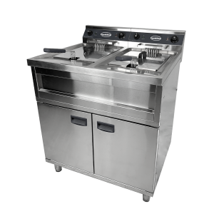 Elektrinė gruzdintuvė ant spintelės - 2 x 12 L - CombiSteel