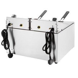 Dviguba elektrinė gruzdintuvė su laikmačiu - 2 x 8 L - Buffalo