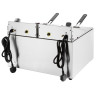 Dviguba elektrinė gruzdintuvė su laikmačiu - 2 x 8 L - Buffalo
