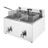 Dviguba elektrinė gruzdintuvė su laikmačiu - 2 x 8 L - Buffalo