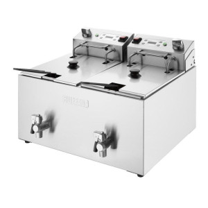 Dviguba elektrinė gruzdintuvė su laikmačiu - 2 x 8 L - Buffalo