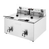 Dviguba elektrinė gruzdintuvė su laikmačiu - 2 x 8 L - Buffalo