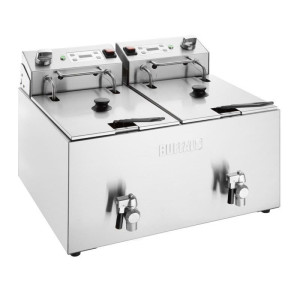 Dviguba elektrinė gruzdintuvė su laikmačiu - 2 x 8 L - Buffalo