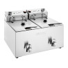 Dviguba elektrinė gruzdintuvė su laikmačiu - 2 x 8 L - Buffalo