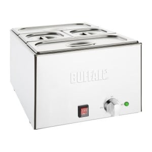 Bain-Marie With Pans - 2 x GN 1/3 and 2 x GN 1/6 - Buffalo