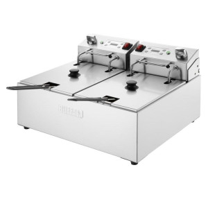 Dviguba elektrinė gruzdintuvė su laikmačiu - 2 x 5 L - Buffalo