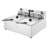 Dviguba elektrinė gruzdintuvė su laikmačiu - 2 x 5 L - Buffalo