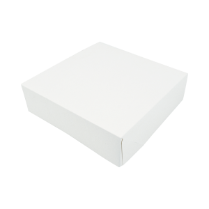 Boîte Pâtissière en Carton Blanc - 29 x 29 cm - Lot de 50 - FourniResto