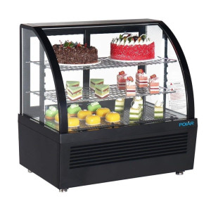 Vitrina šaldytuvas juoda - 100 L - Polar