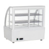Balta šaldoma vitrinos prekystalis - 2 lentynos - 100 L - Polar