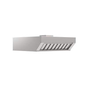 Compact steam condensation hood GN 1/1 for a cool and healthy working environment.