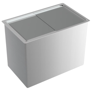 Įmontuojamas nerūdijančio plieno ledo indas - 485x305 MM