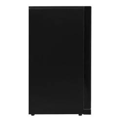 Compact refrigerated back bar with 2 glass doors for restaurant, bar, brewery.