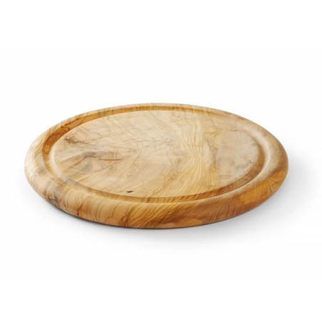 Planšetė patiekimui iš alyvmedžio medienos - Ø 260 mm - HENDI
