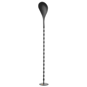 Kokteilių šaukštas su grūstuvu juodas - 280 mm