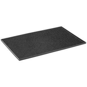 Juodas guminis baro kilimėlis - 300x150 mm
