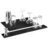 Black Rubber Bar Mat - 300x150 mm