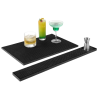 Black Rubber Bar Mat - 300x150 mm