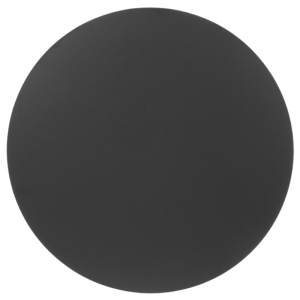 Apvalus juodas matinio paviršiaus stalas - 600 mm