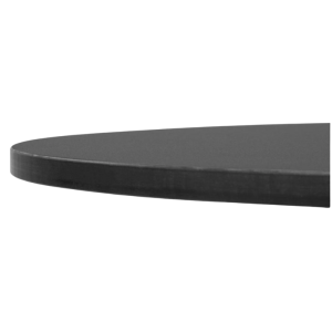 Apvalus juodas matinio paviršiaus stalas - 600 mm