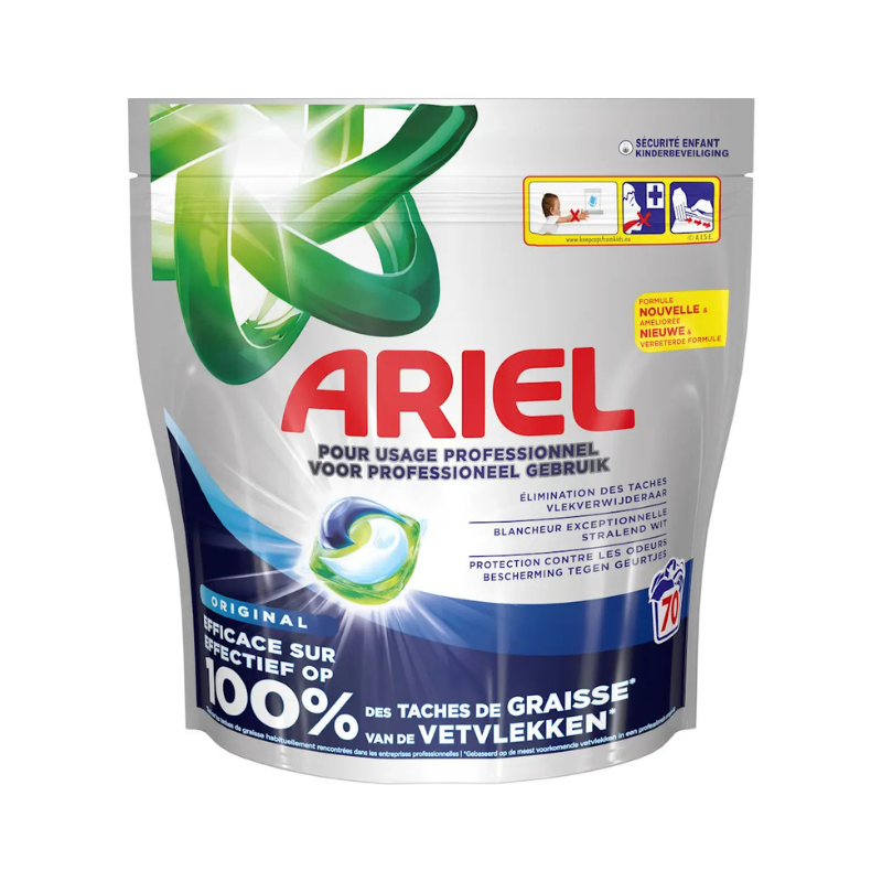 Allin1 kapsulės reguliariam skalbimui - 70 dozės - Ariel Professional Allin1 kapsulės reguliariam skalbimui - 70 dozės - Ariel Professional