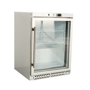 Mini šaldymo spinta su stiklinėmis durimis 170 L 0/+8 °C - Dynasteel