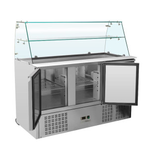 Saladette Šaldytuvas 3 Durys - 368 L - Dynasteel