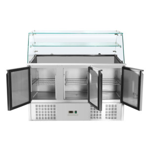Saladette Šaldytuvas 3 Durys - 368 L - Dynasteel