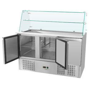 Saladette Šaldytuvas 3 Durys - 368 L - Dynasteel