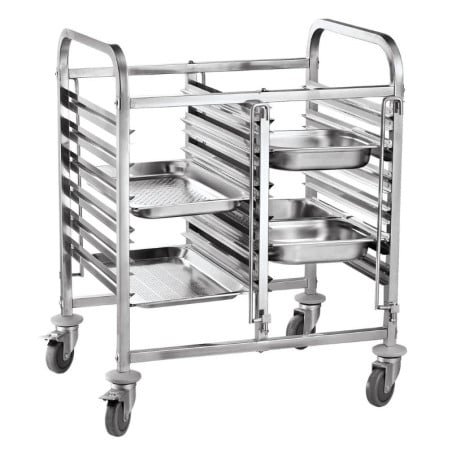 Chariot Porte-Plateaux Double - 12 x GN 1/1 - HENDI
