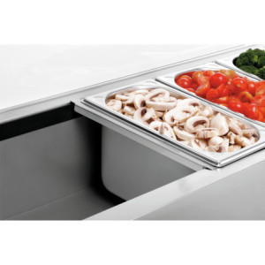 Saladette Šaldytuvas Padėti - 10 x GN 1/4