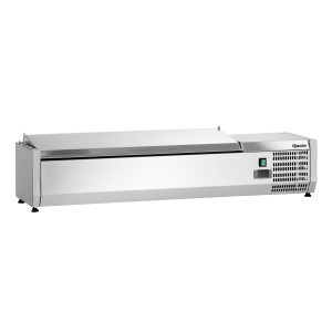 Saladette Šaldytuvas iš Nerūdijančio Plieno - 5 x GN 1/4
